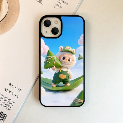 Happy Labubu Glass Case