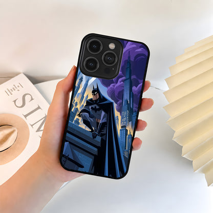 Batman Purple Skyline Glass Case