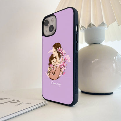 Mommy's Gentle Hug Glass Case