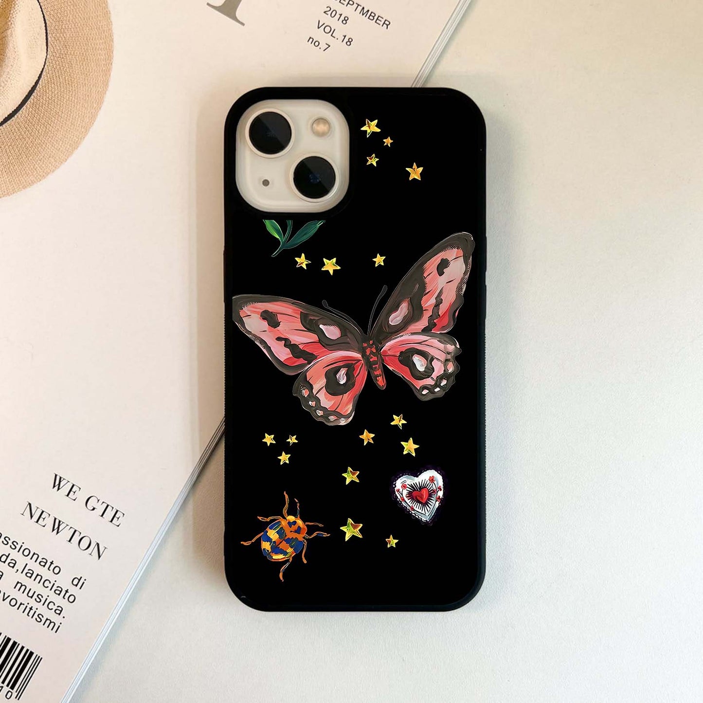 Celestial Pop Butterfly Glass Case