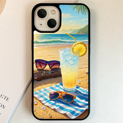 Sunny Lemon Escape Glass Case