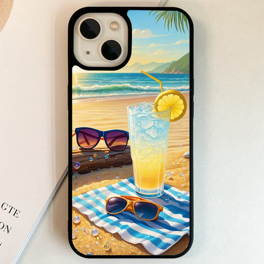 Sunny Lemon Escape Glass Case