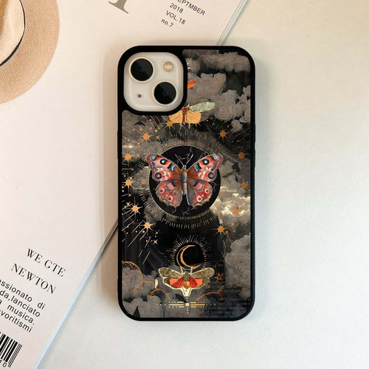 Celestial Moth Aura Glass Case