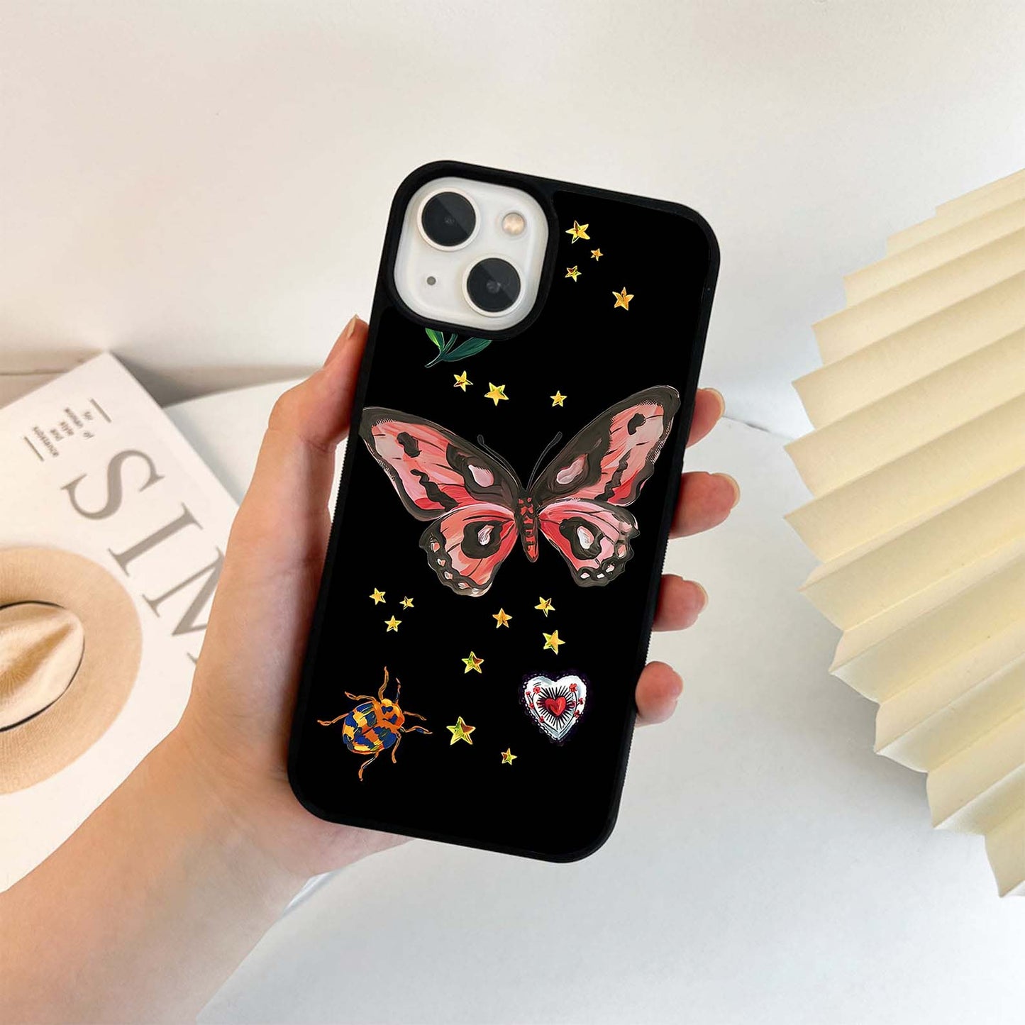 Celestial Pop Butterfly Glass Case