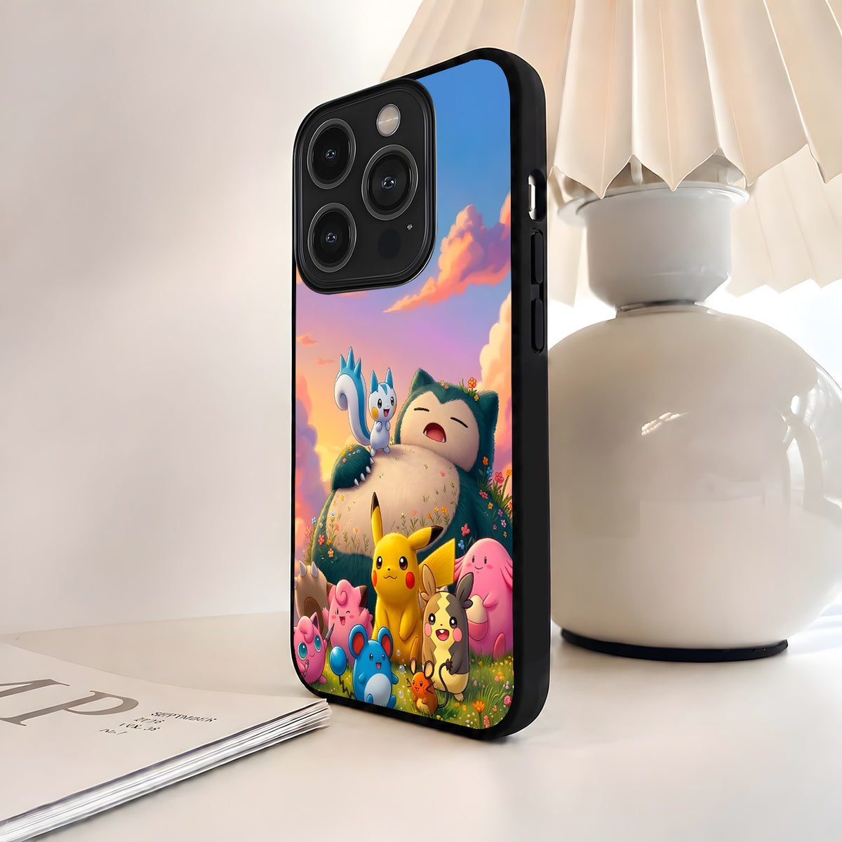 Pokemon Snorlax Dreams Glass Case