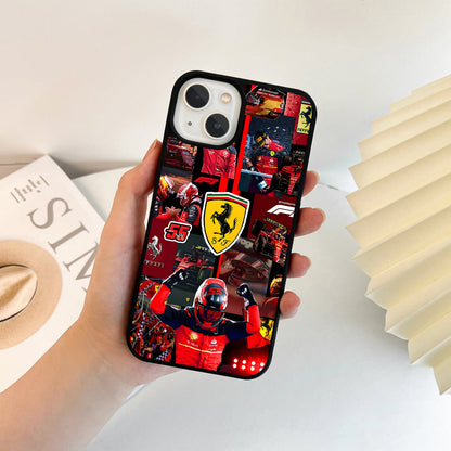 Ferrari F1 Racing Collage Glass Case