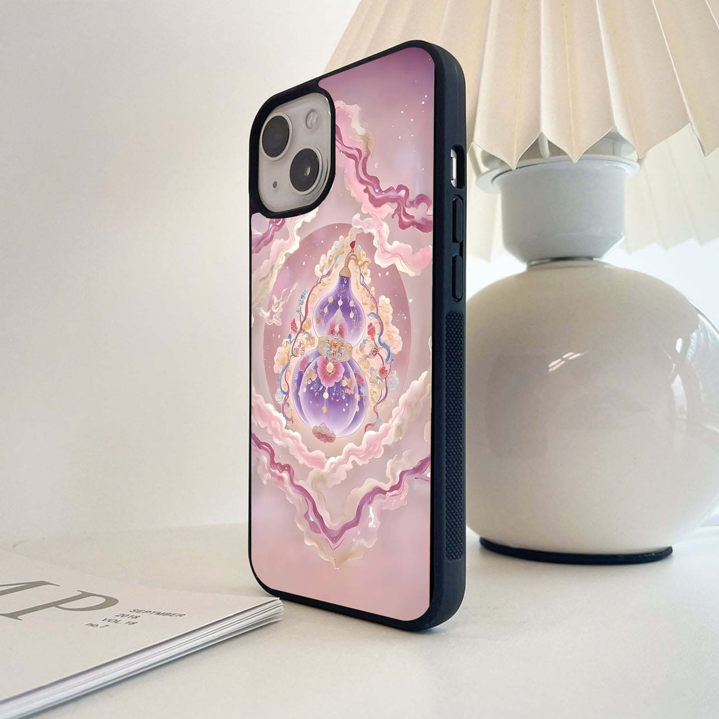 Celestial Blossom Aura Glass Case