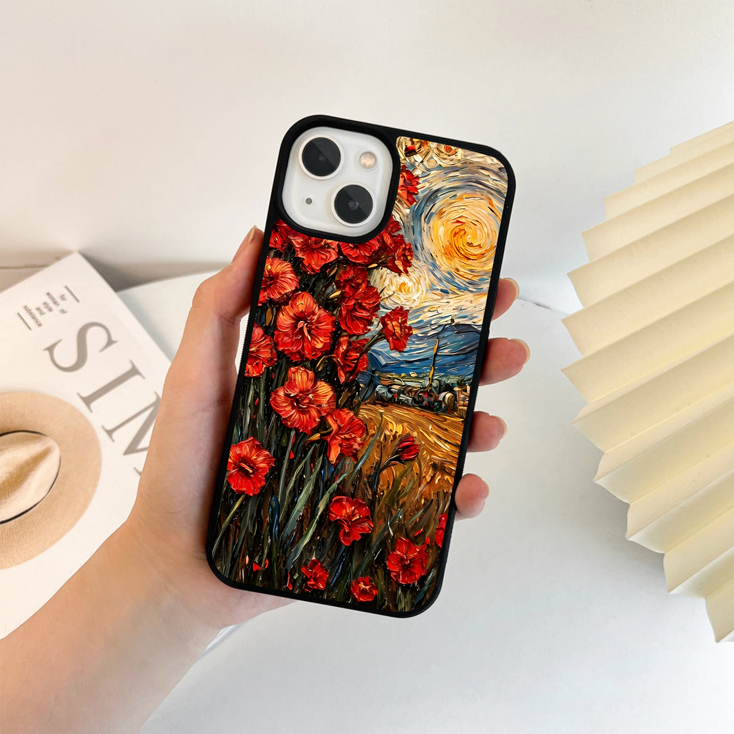 Crimson Breeze Dance Glass Case