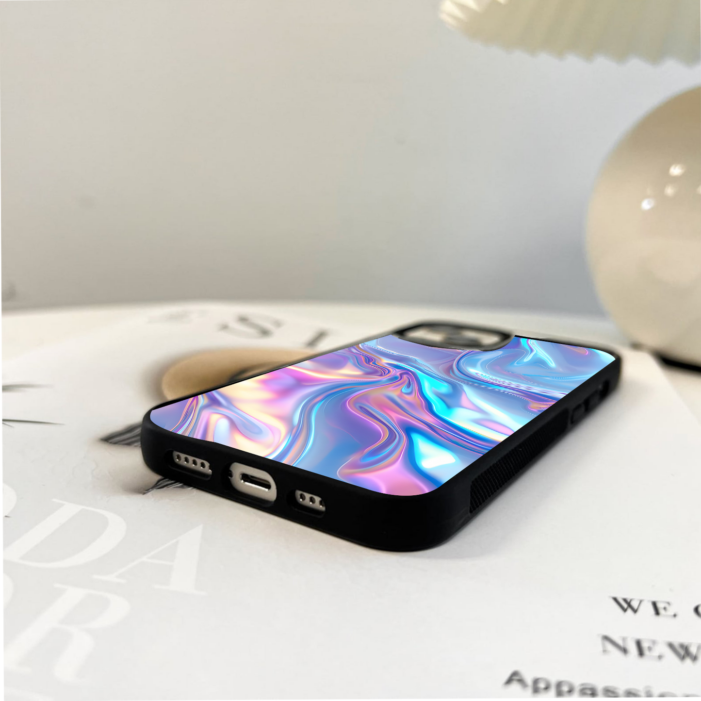 Crystal Wave Flow Glass Case