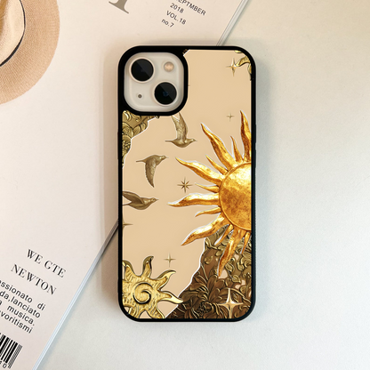 Radiant Golden Flight Glass Case