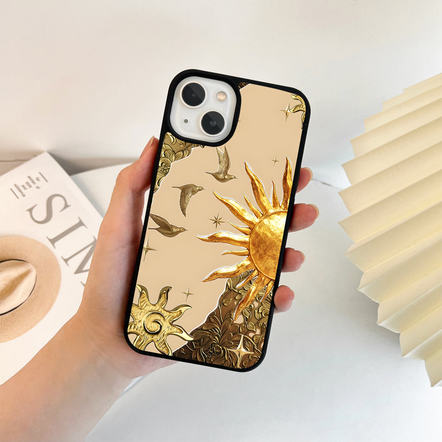 Radiant Golden Flight Glass Case