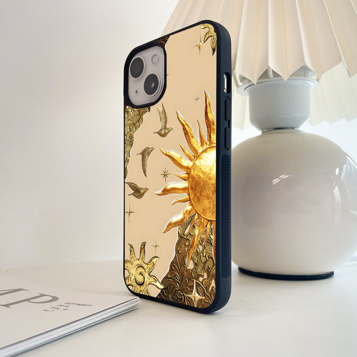 Radiant Golden Flight Glass Case