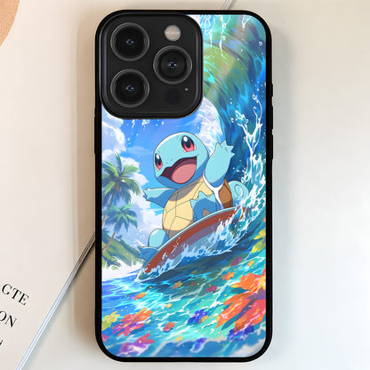 Pokemon Squirtle Surf Glass Case