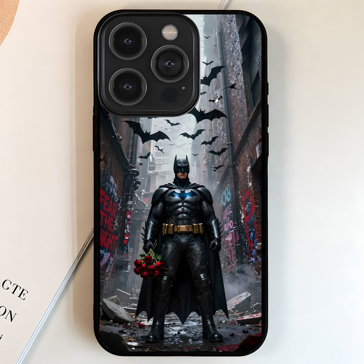 Batman Rose Knight Glass Case