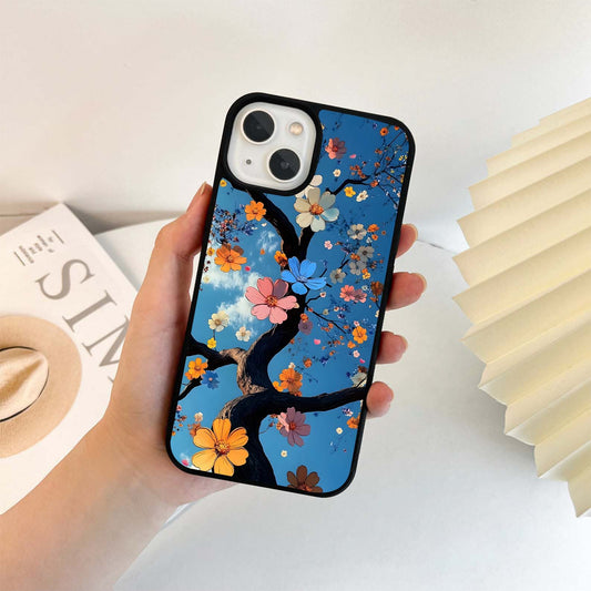 Floral Tree Glass Case