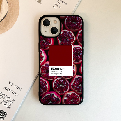 Pantone Pomegranate Glass Case