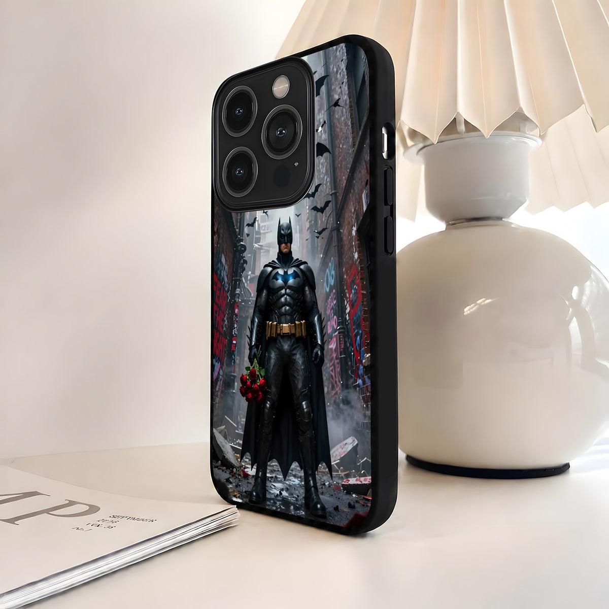 Batman Rose Knight Glass Case