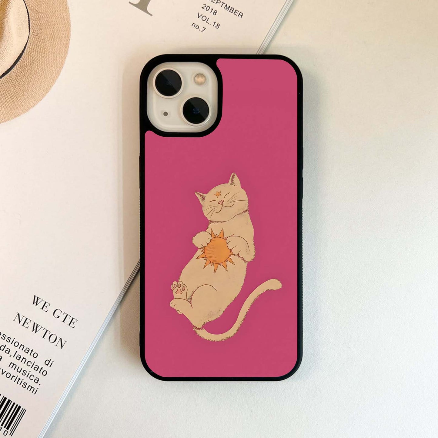 Sun-Kissed Cat Dream Glass Case