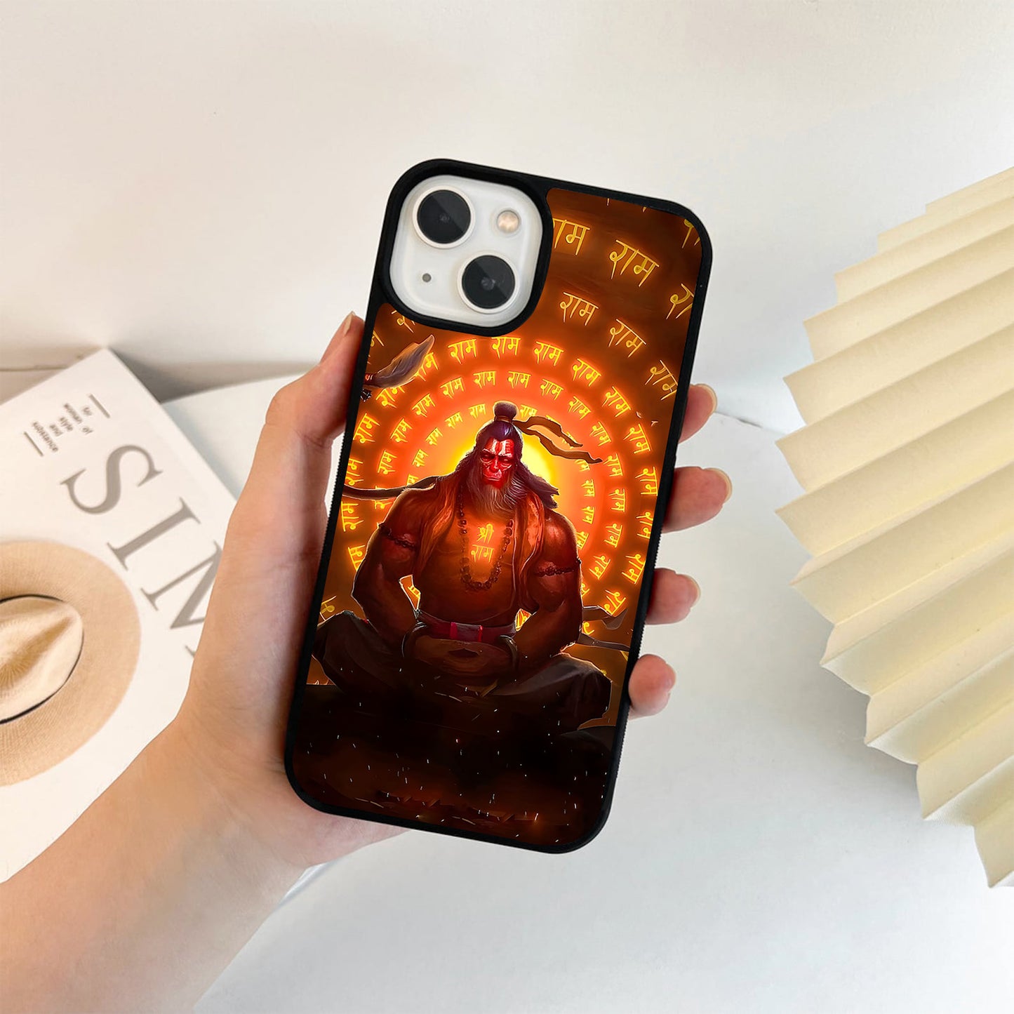 Shri Ram Hanuman Meditation Glass Case
