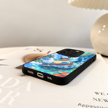 Pokemon Squirtle Surf Glass Case