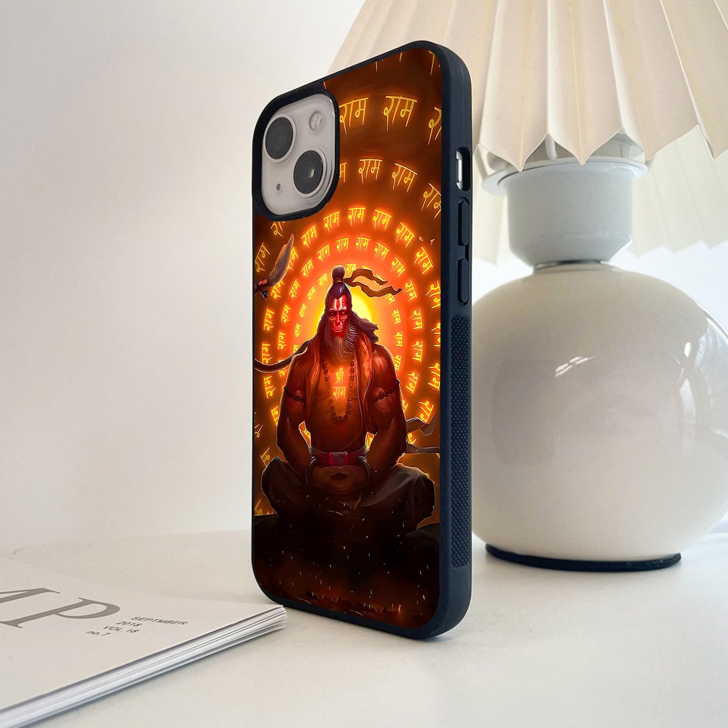 Shri Ram Hanuman Meditation Glass Case