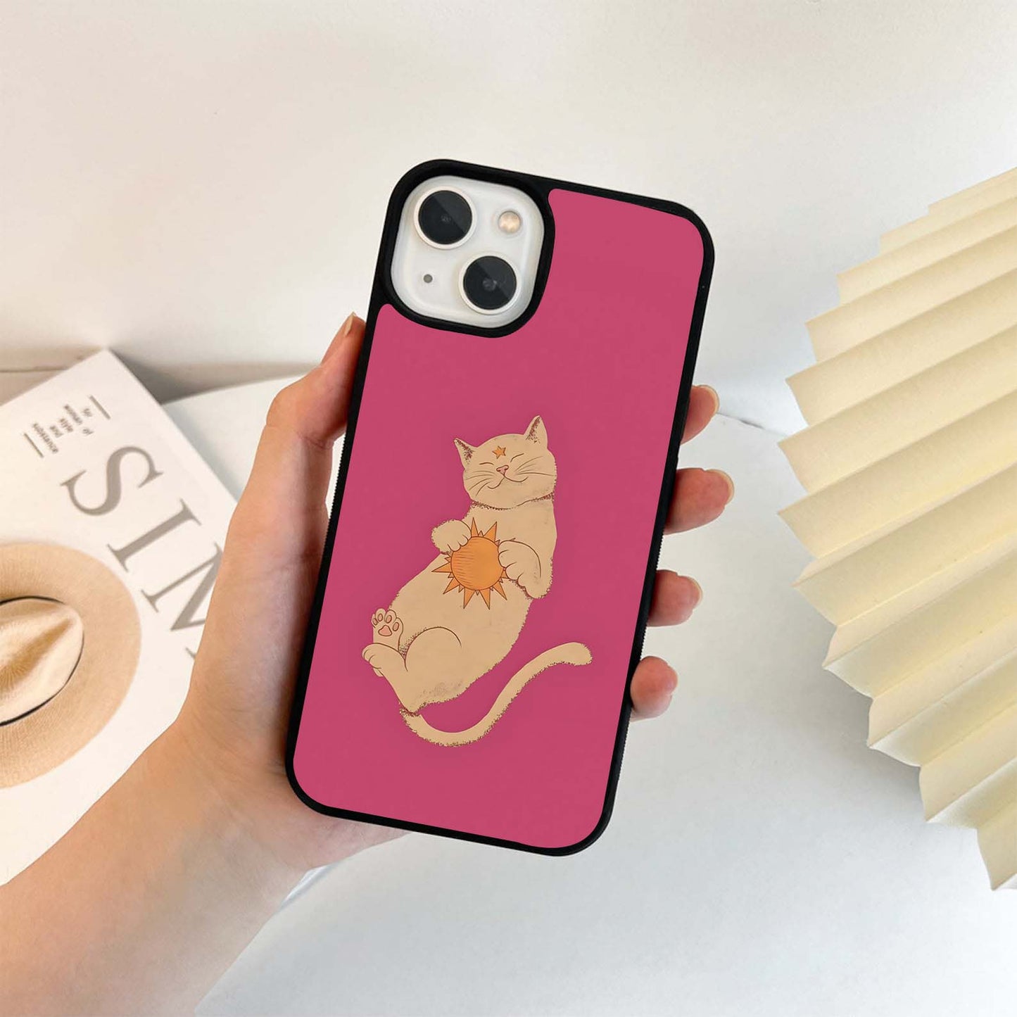 Sun-Kissed Cat Dream Glass Case