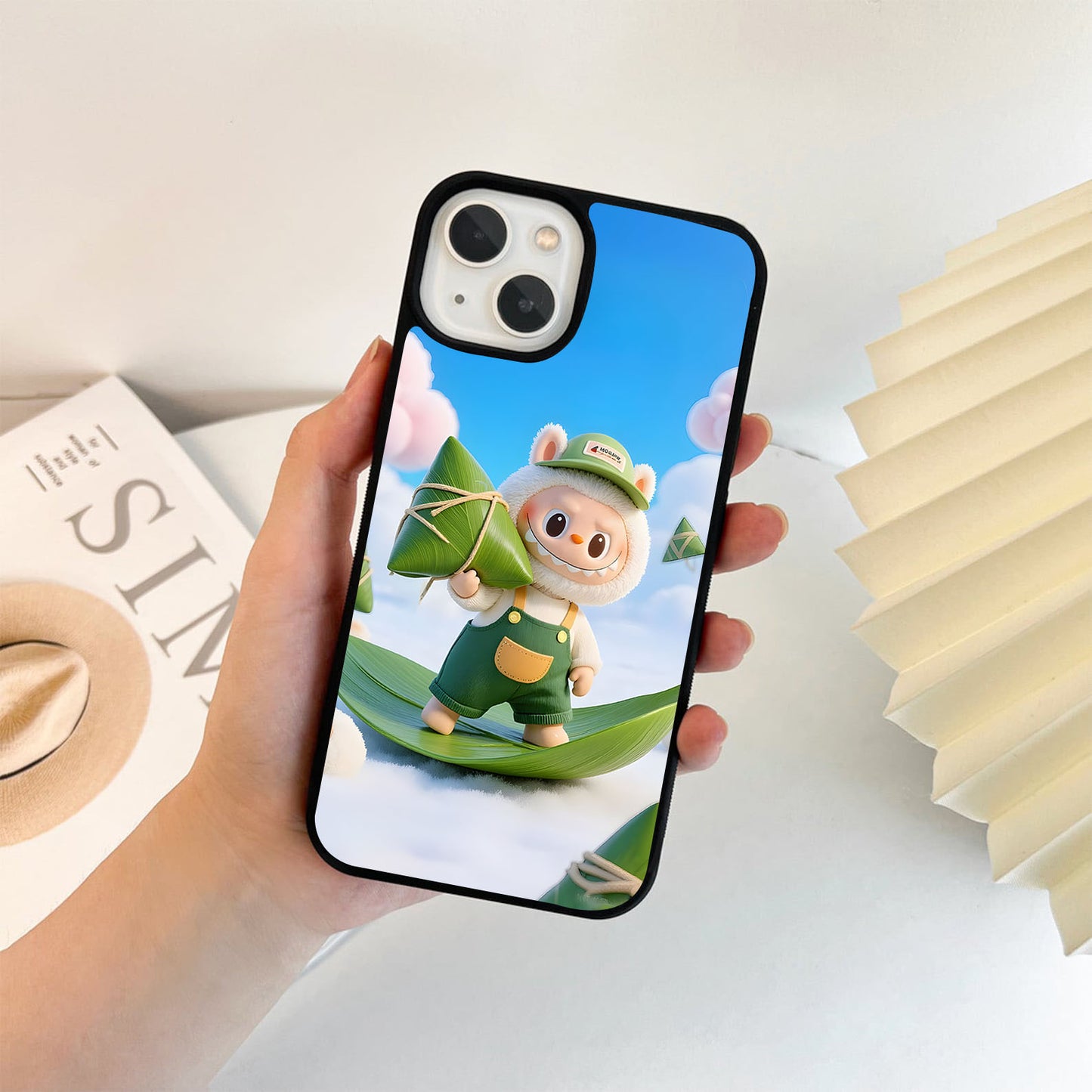 Happy Labubu Glass Case