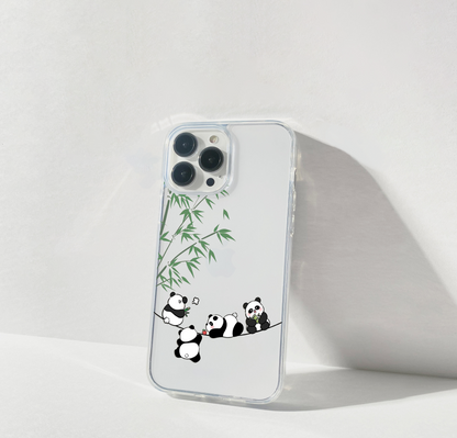 Panda Chill Time Clear Silicon Cover