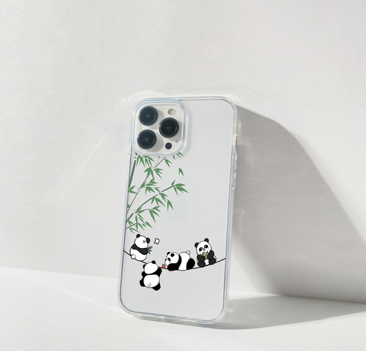 Panda Chill Time Clear Silicon Cover