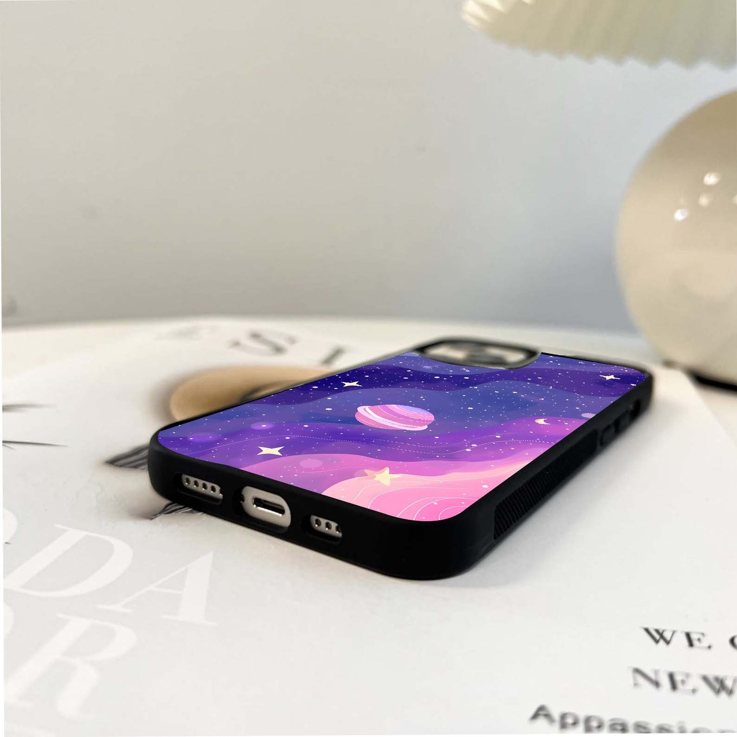 Galaxy Art Pattern Glass Case