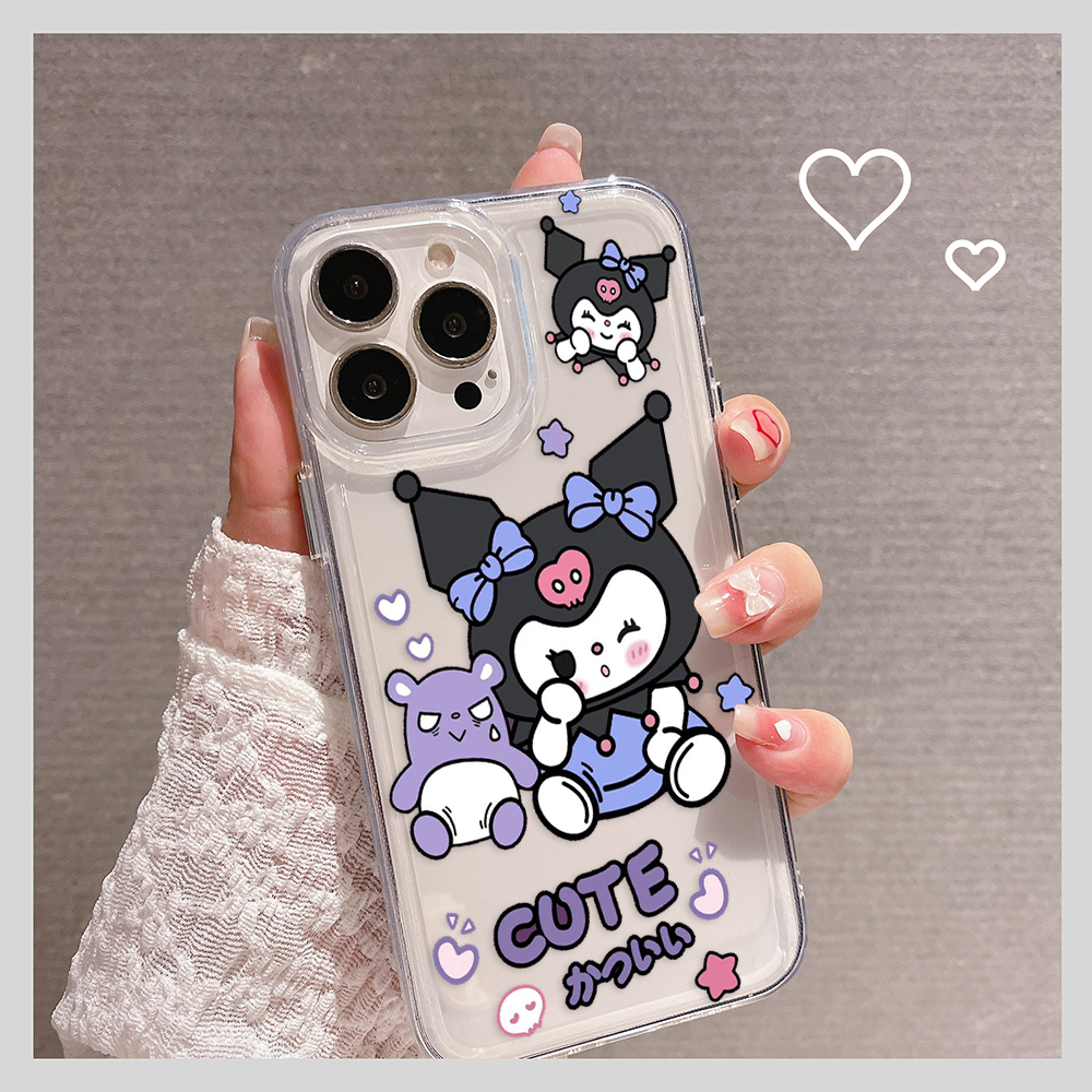 Cute Kuromi Clear Silicon Case Cover