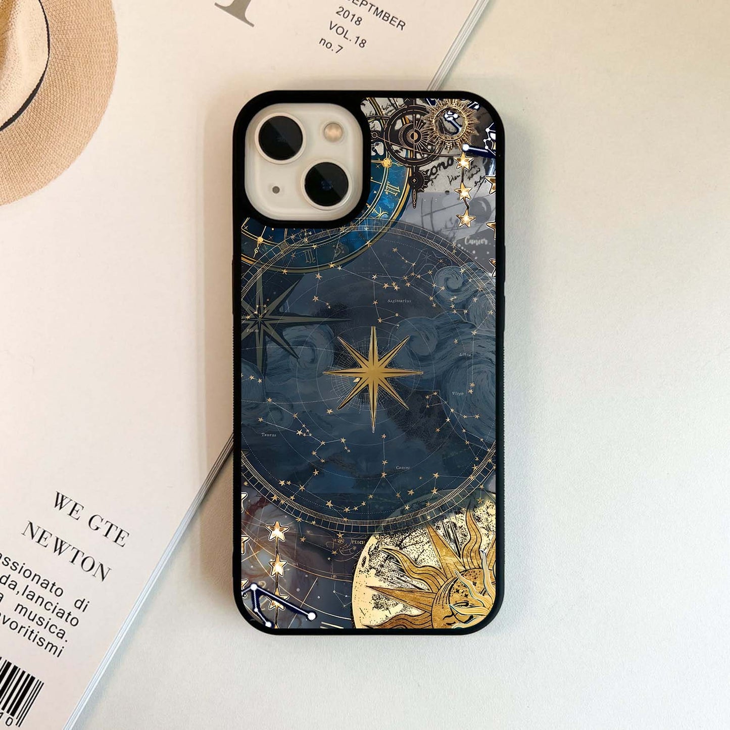 Celestial Star Map Glass Case
