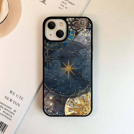 Celestial Star Map Glass Case