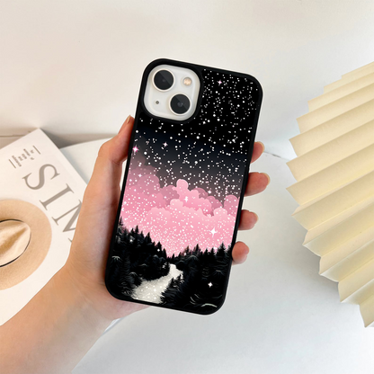 Dreamy Star Trail Glass Case