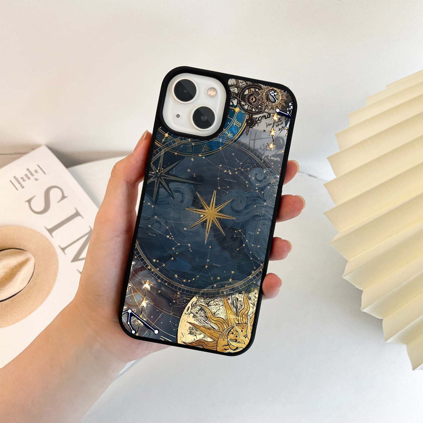 Celestial Star Map Glass Case