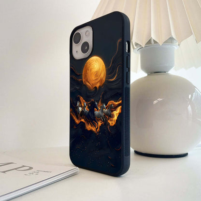 Golden Stallion Moonride Glass Case