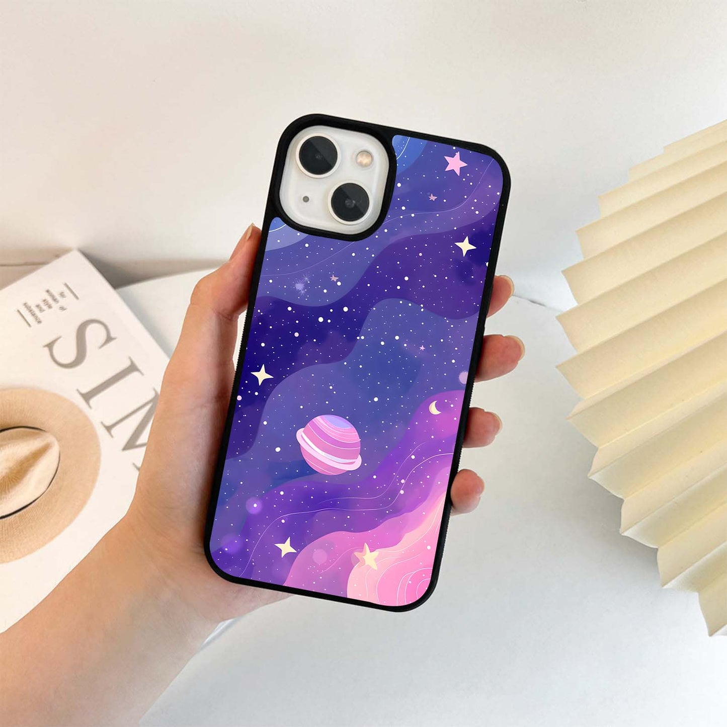 Galaxy Art Pattern Glass Case