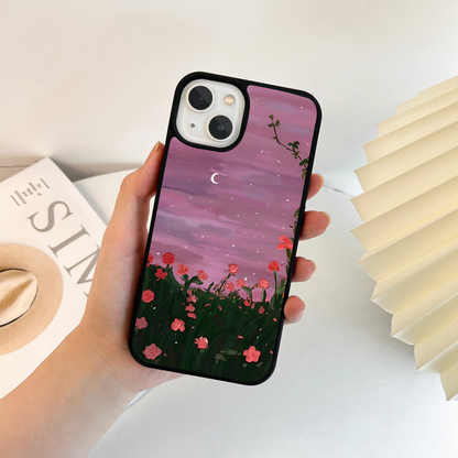 Midnight Blossom Dreams Glass Case