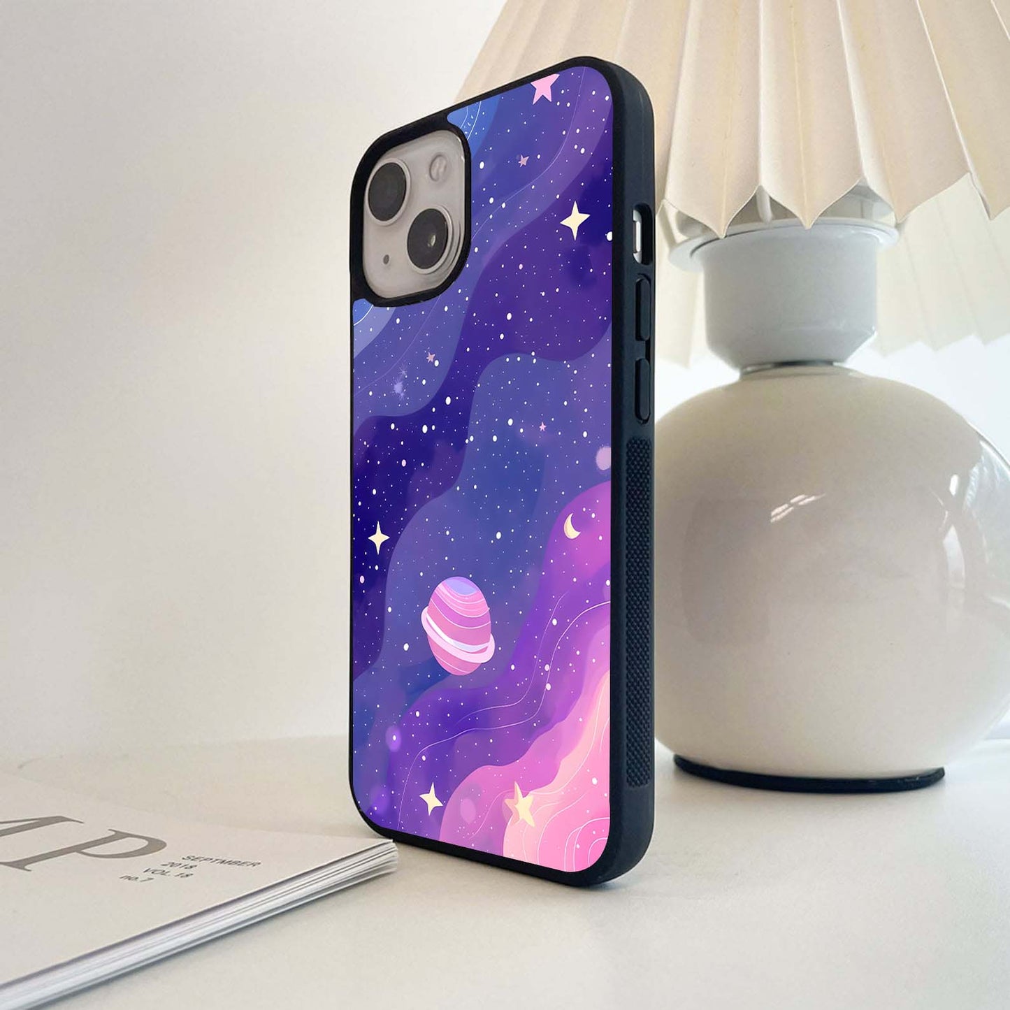 Galaxy Art Pattern Glass Case