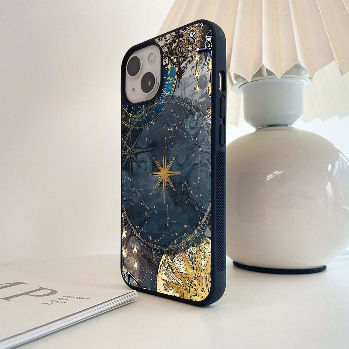 Celestial Star Map Glass Case