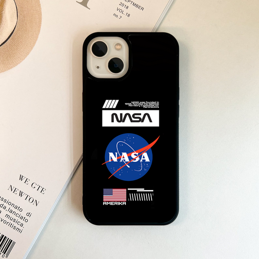 Nasa Pattern Glass Case