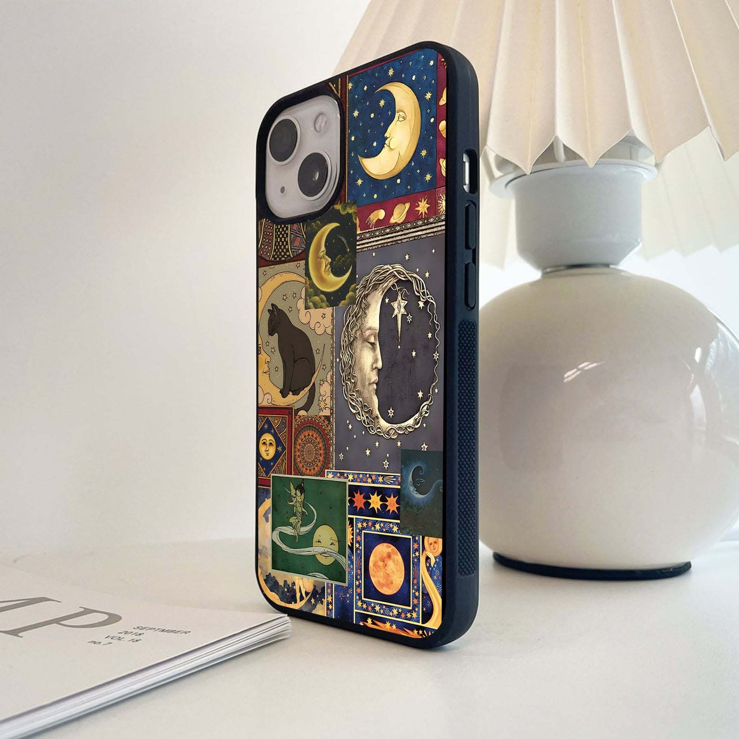 Celestial Dreams Collage Glass Case