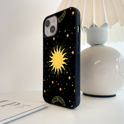 Celestial Gold Glow Glass Case