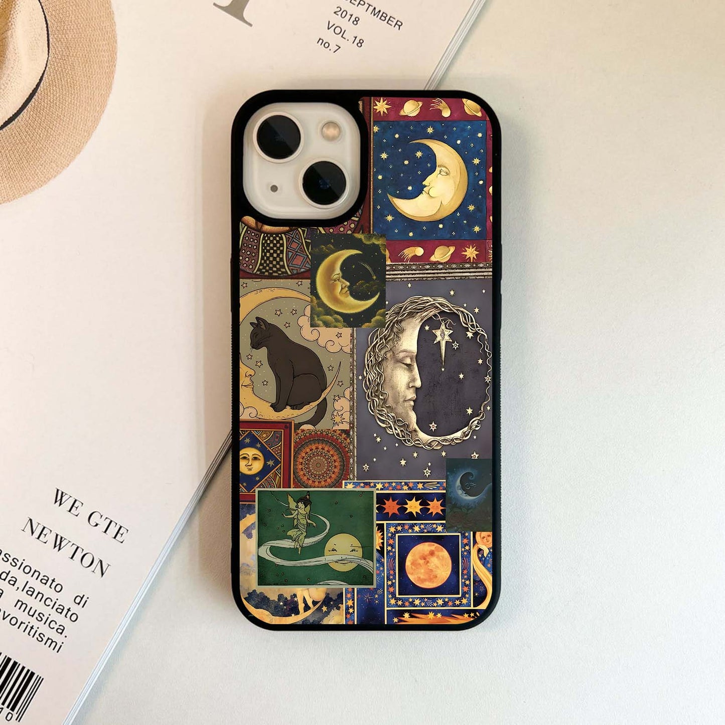 Celestial Dreams Collage Glass Case