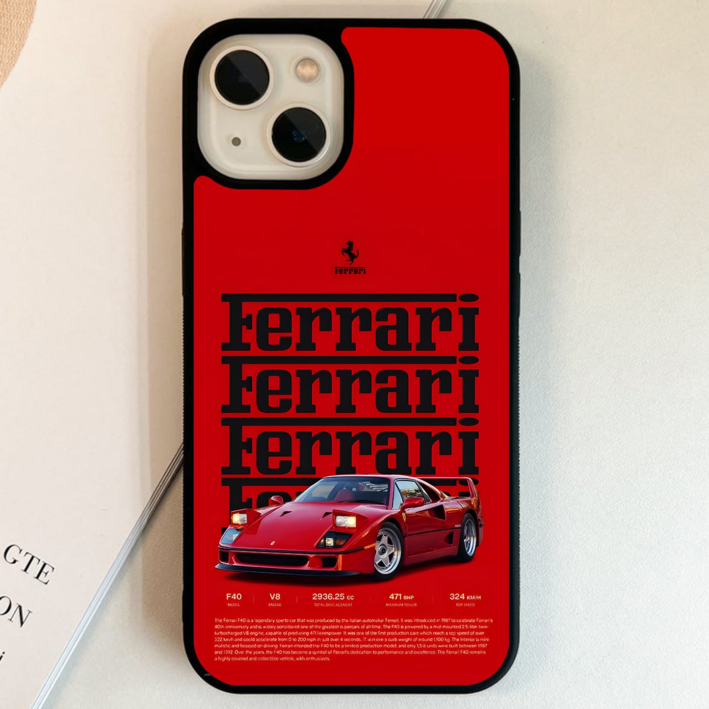 Ferrari F40 Racing Glass Case
