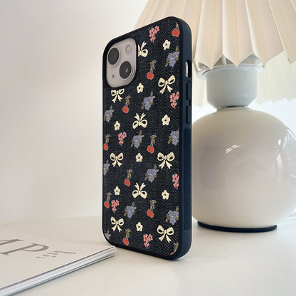 Cherries & Bows Glass Case