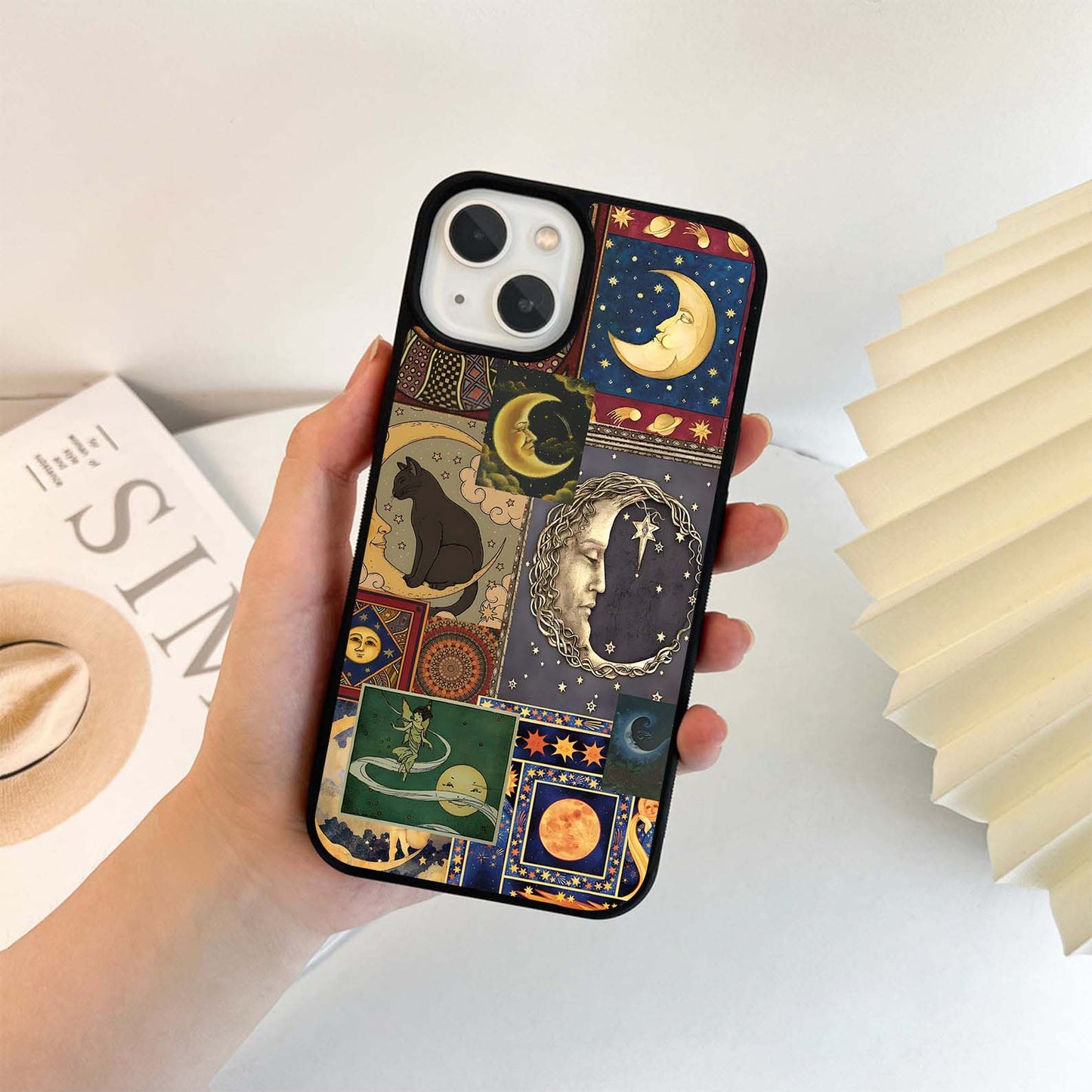 Celestial Dreams Collage Glass Case