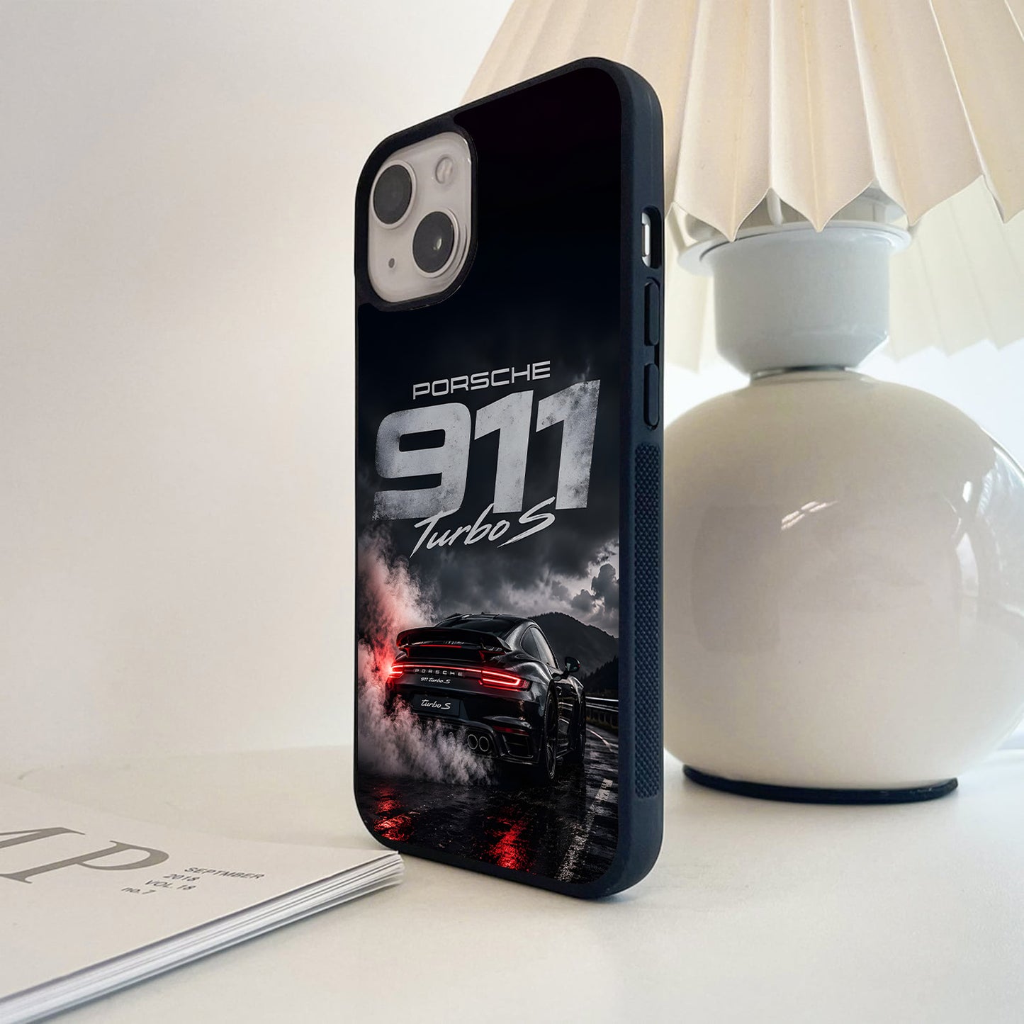 Porsche Turbo Smoke Glass Case