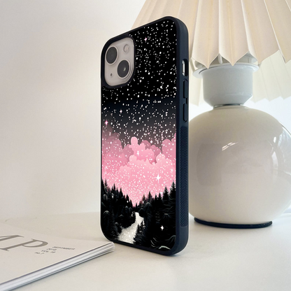 Dreamy Star Trail Glass Case