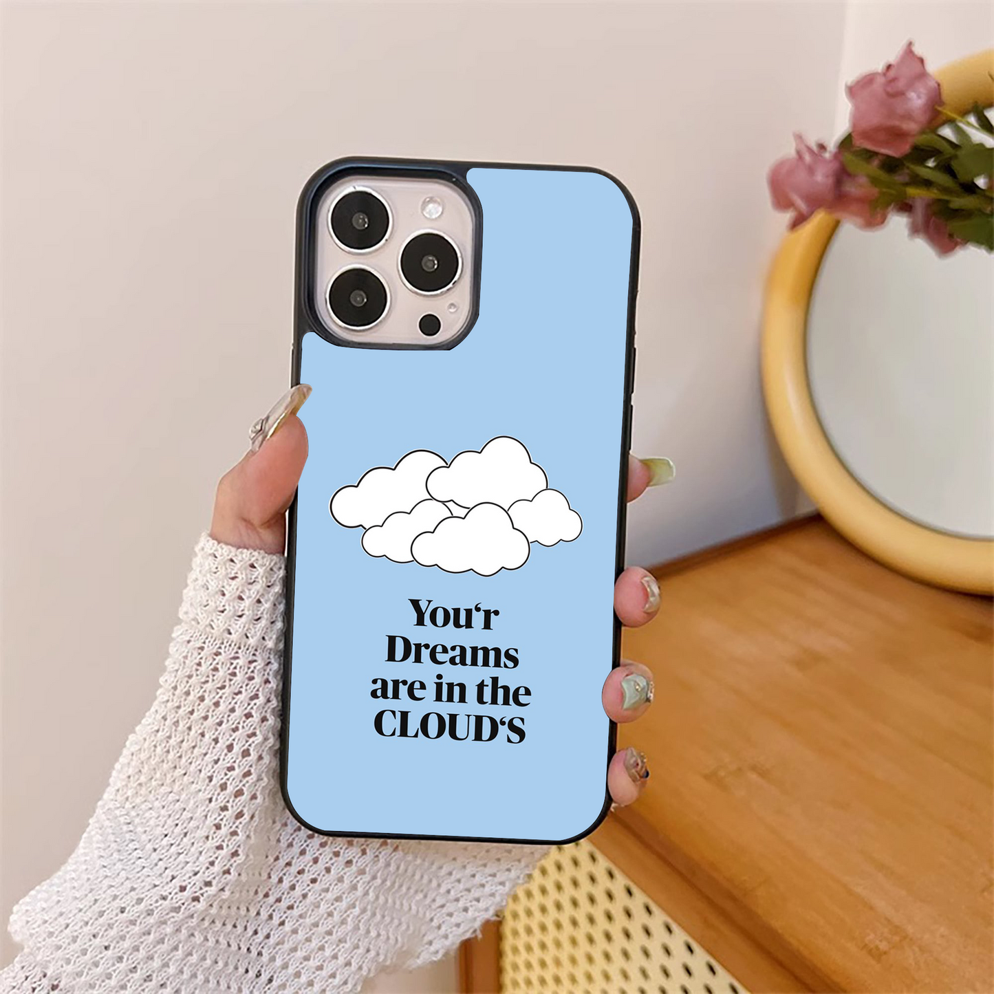 Dreams Quote Glass Case